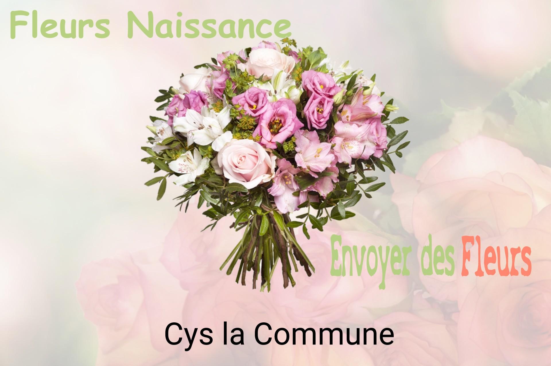 Bouquet de fleurs de naissance livré à Cys-la-Commune